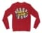 Funding Kadaikuma Men/Unisex Long Sleeve Sweatshirt in Cherry Red Color